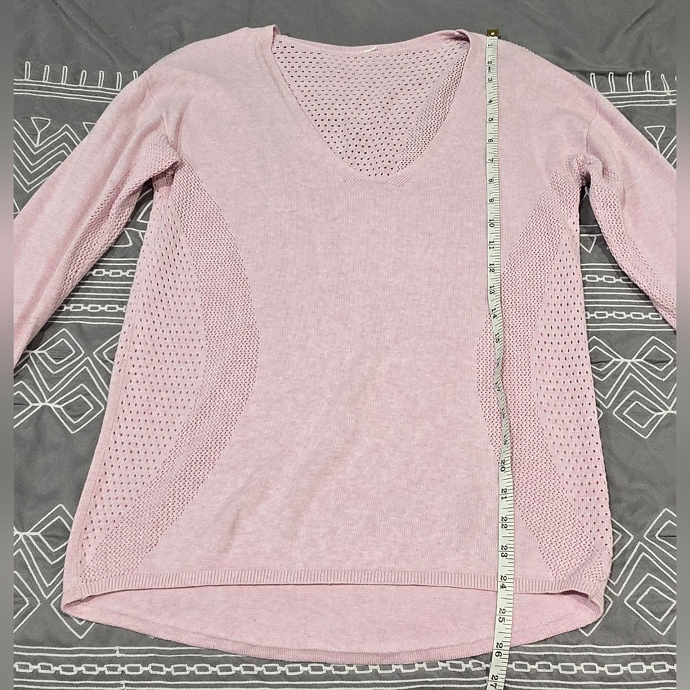 Lululemon Still Movement Pink Sweater Size 4 - Picture 3 of 6